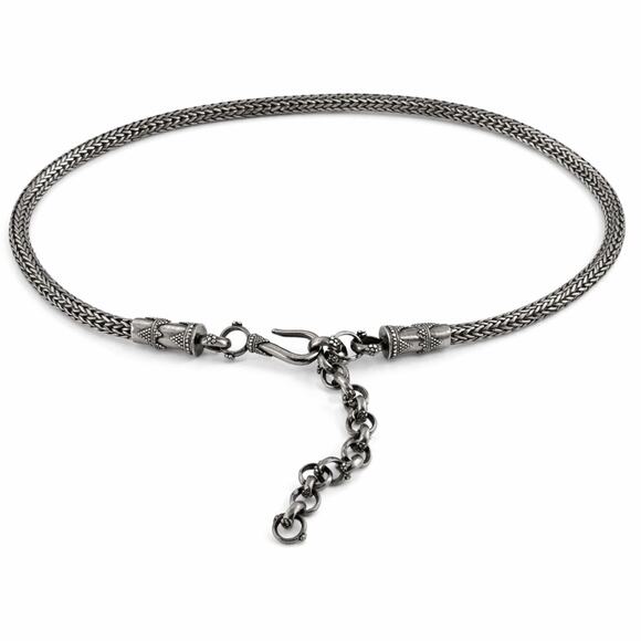 John Hardy Vintage Wheat Sterling Silver Chain Belt Necklace 34” Collectors Item main image 4